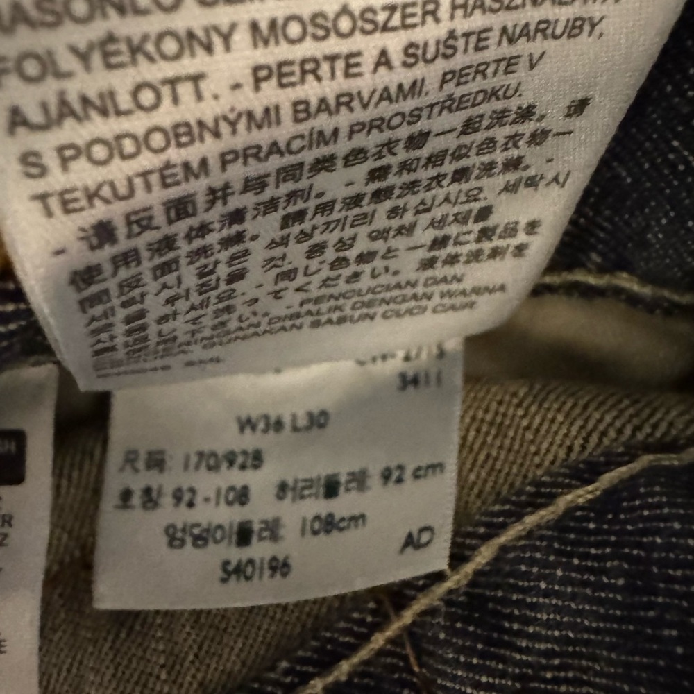 Levi's Dark Blue Relaxed 569 Jeans - Picture 4 of 4